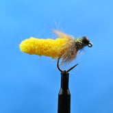 Tungsten Bead Mop Pupa Yellow